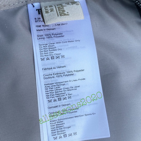 Timberland Men’s Backpack Black Big Logo - Picture 8 of 9